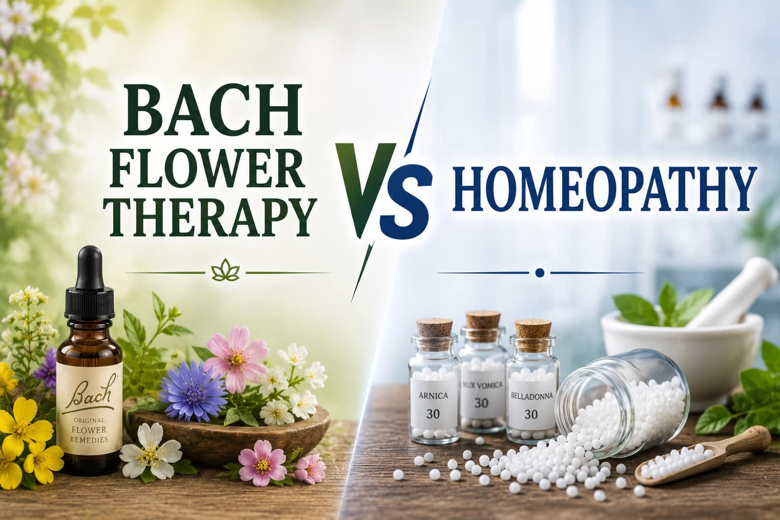 You are currently viewing Bach Flower Therapy vs Homeopathy